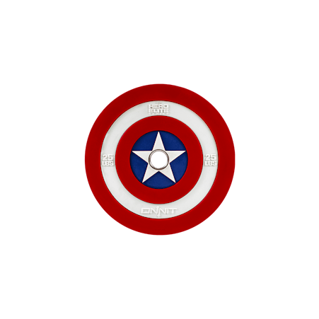 25lb Captain America Shield Barbell Plate V2