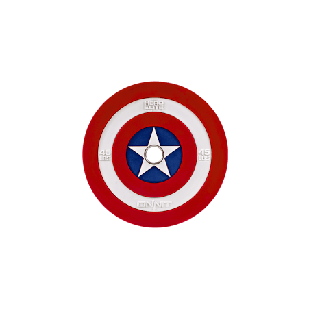 45lb Captain America Shield Barbell Plate V2