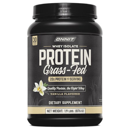 Grass Fed Whey Isolate Protein - Vanilla (30 Serving Tub)