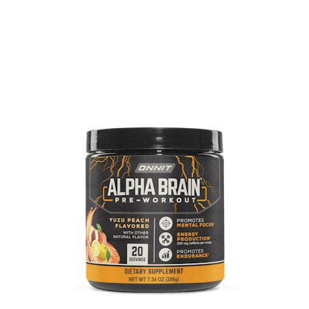 Alpha BRAIN® Pre-Workout - Yuzu Peach (20 Serving Tub)