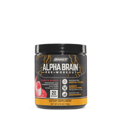 Alpha BRAIN® Pre-Workout - Tiger's Blood (20 Serving Tub)
